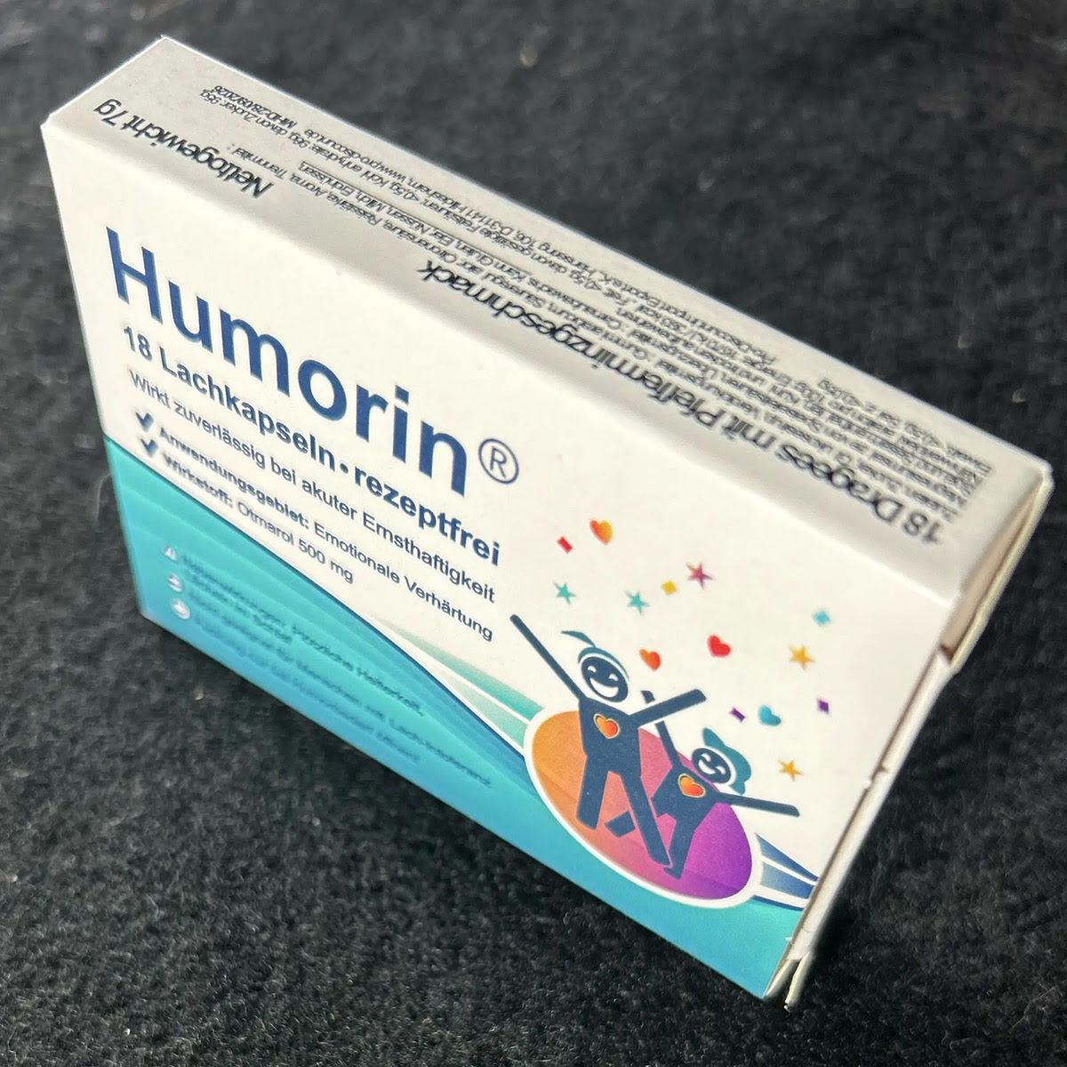 Eine Packung Humorin® Lachkapseln - rezeptfrei
